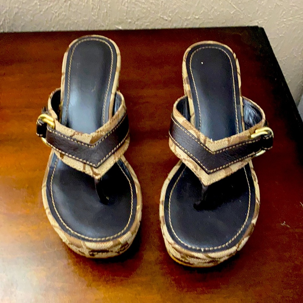 Coach Platform Flip Flops